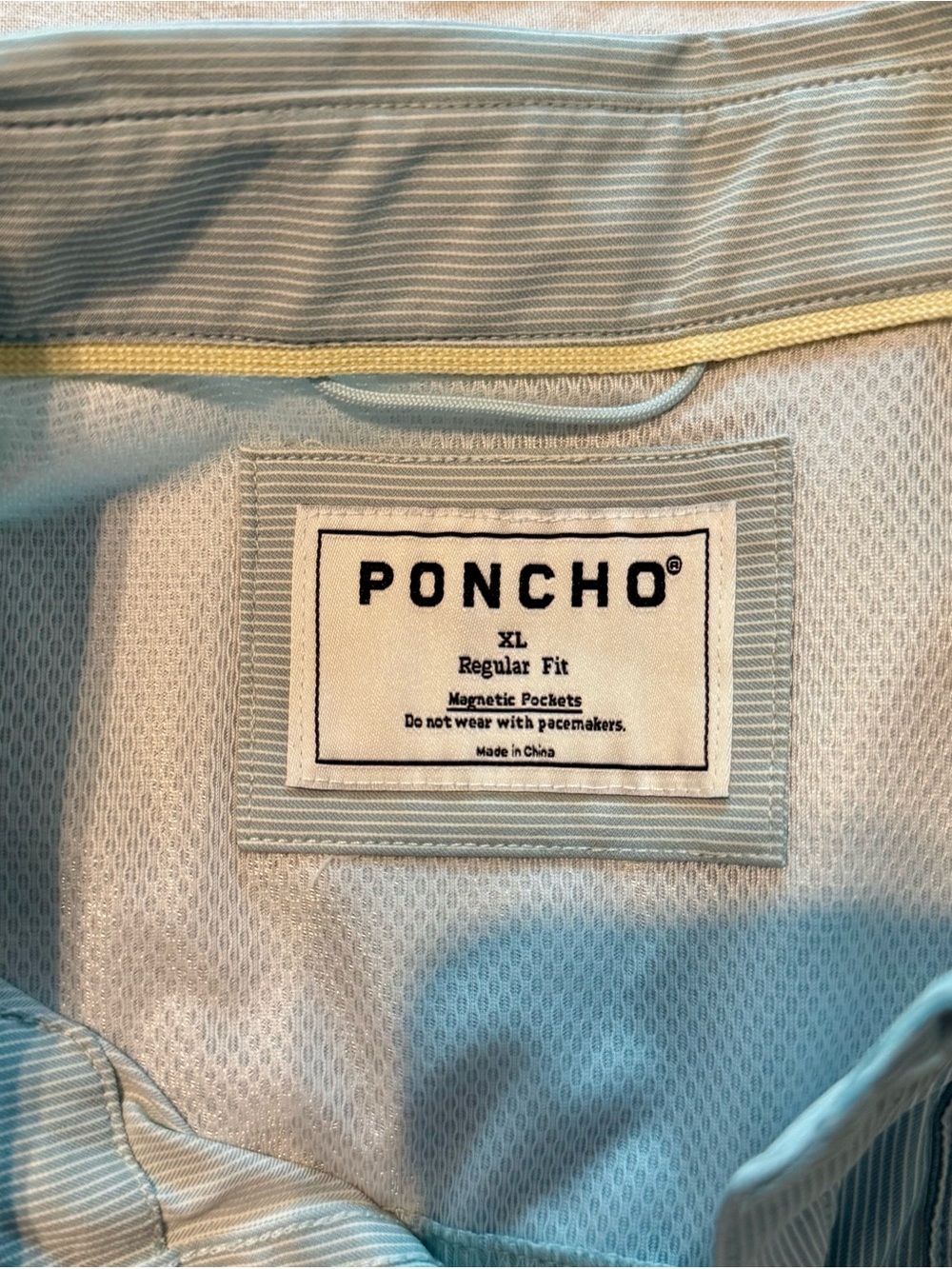 Poncho Short Sleeve Button Up - Picture 3 of 3
